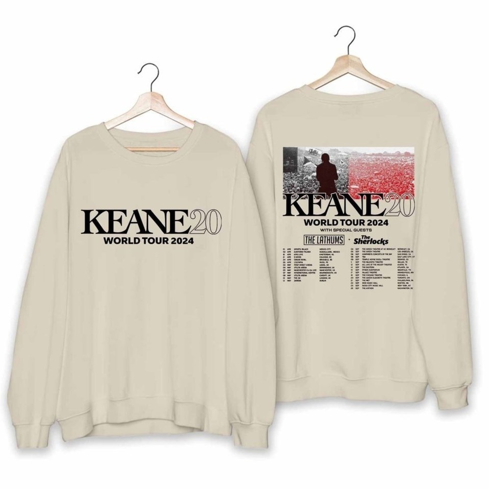Keane Hopes And Fears 2024 Tour Fan Sweatshirt